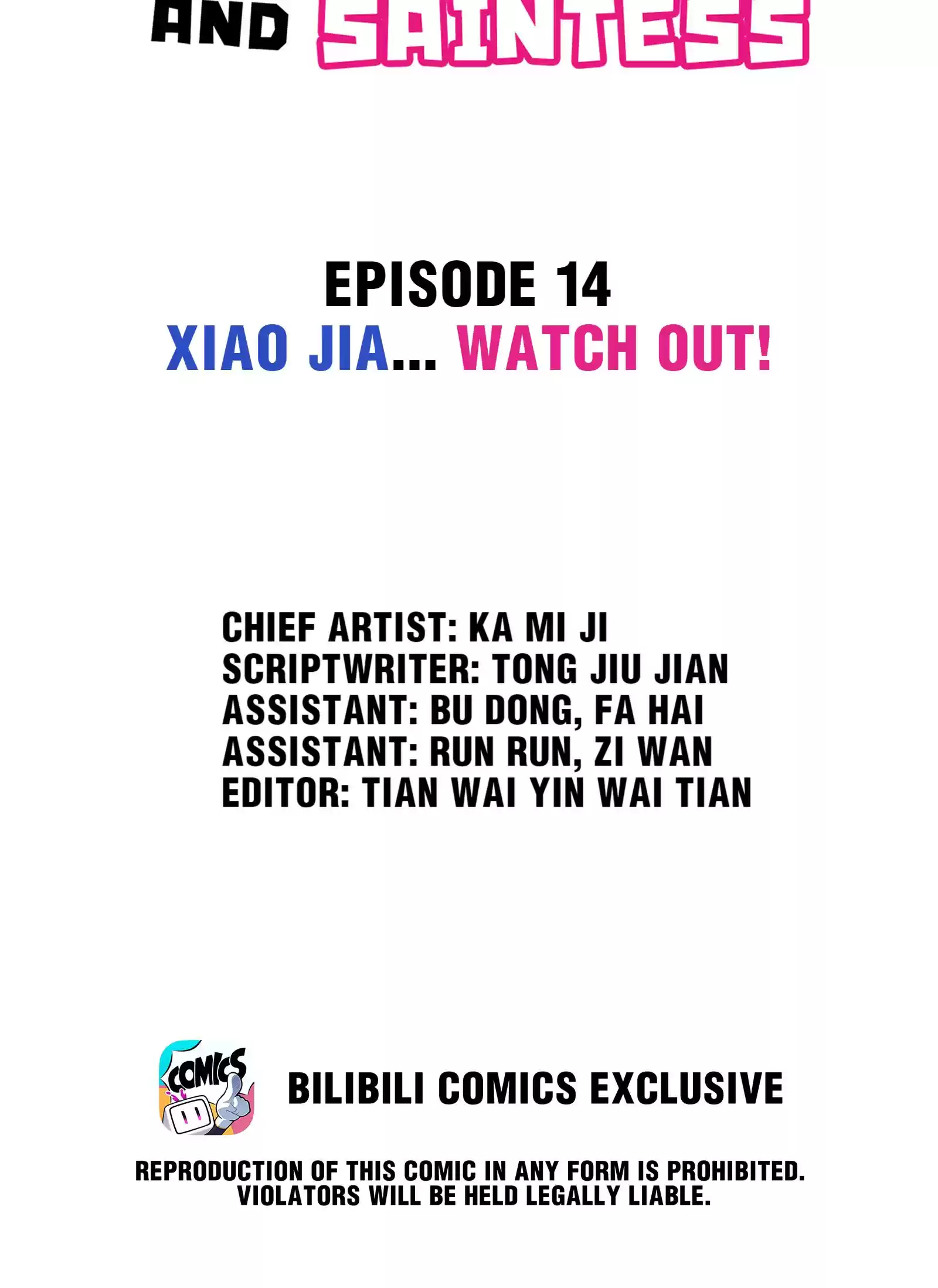 Handling The Demoness And Saintess Vol.1 Chapter 14.0: Xiao Jia... Watch Out