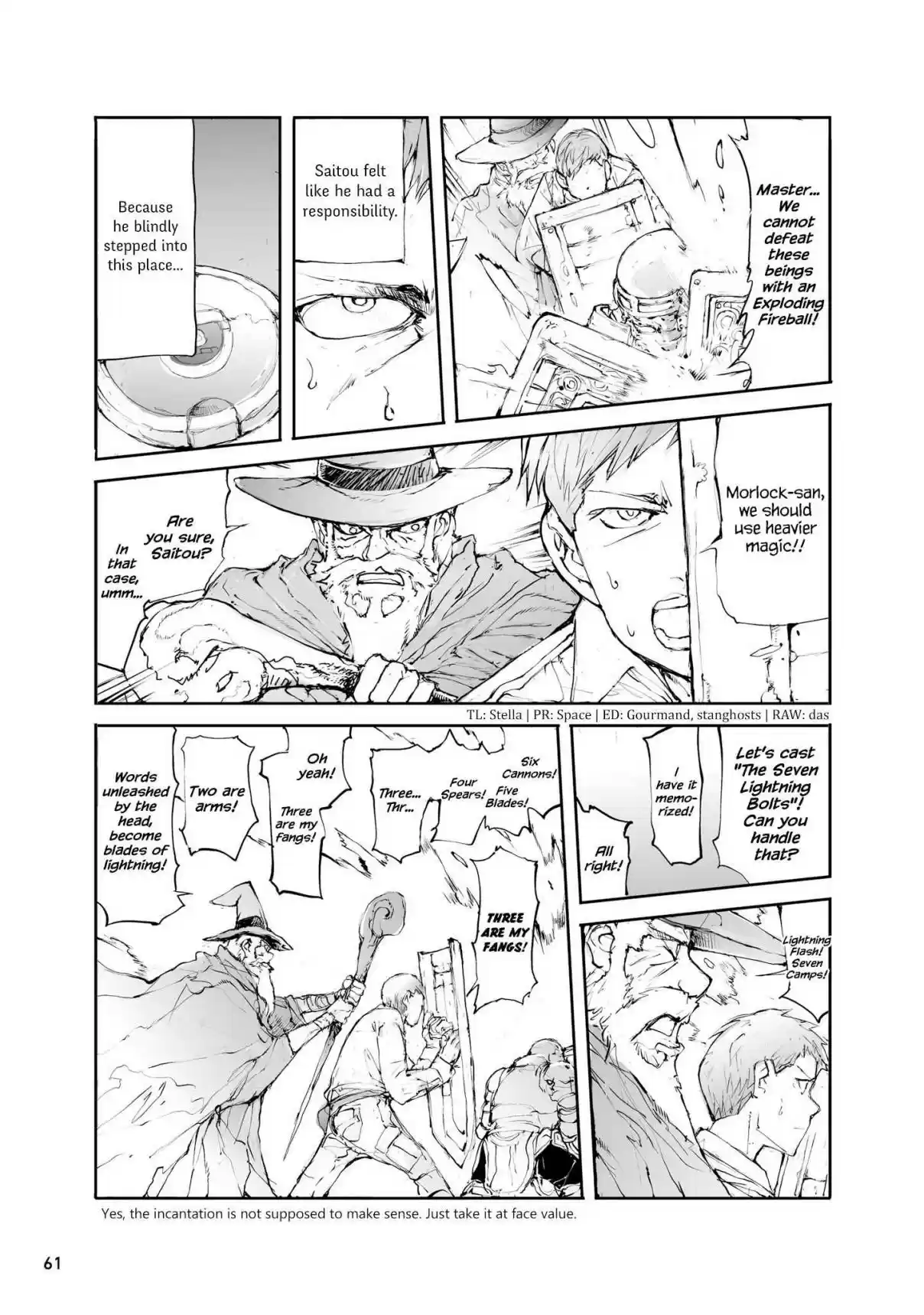 Handyman Saitou in Another World Ch. 34 Group Combat