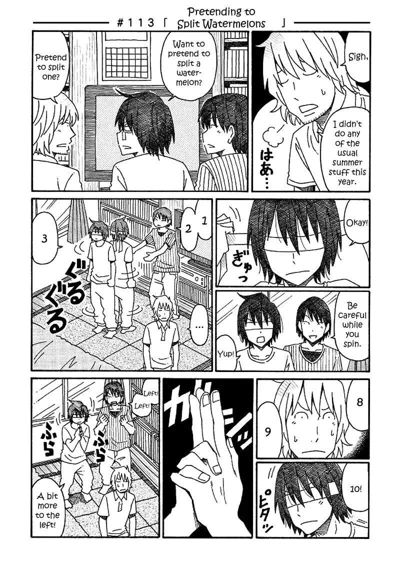 Hatarakanai Futari (The Jobless Siblings) Chapter 113: Pretending To Split Watermelons