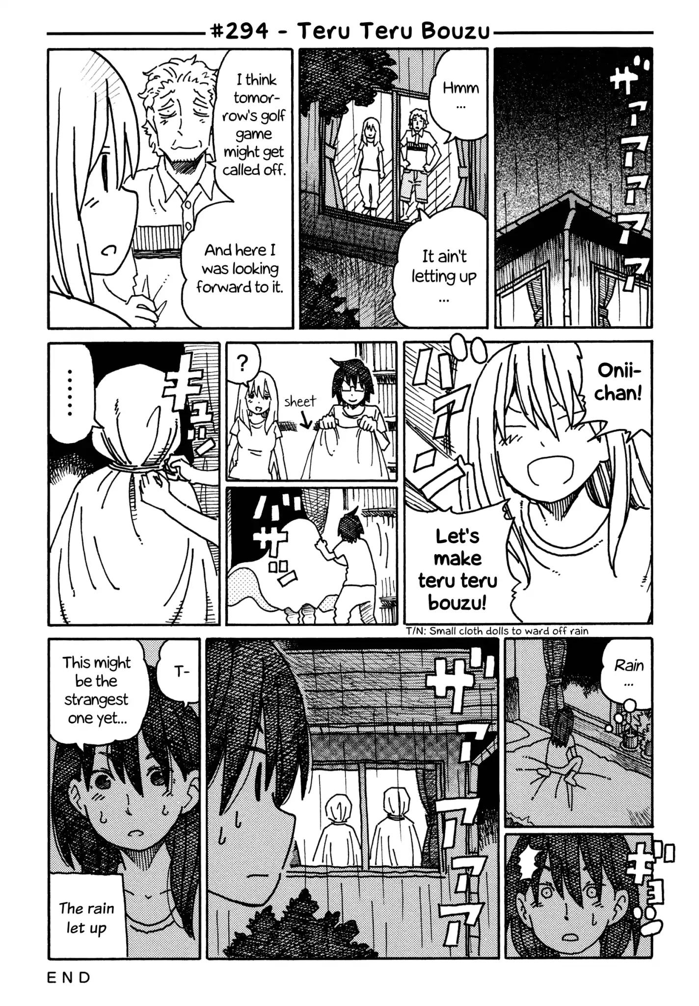 Hatarakanai Futari (The Jobless Siblings) Chapter 294: Teru Teru Bouzu