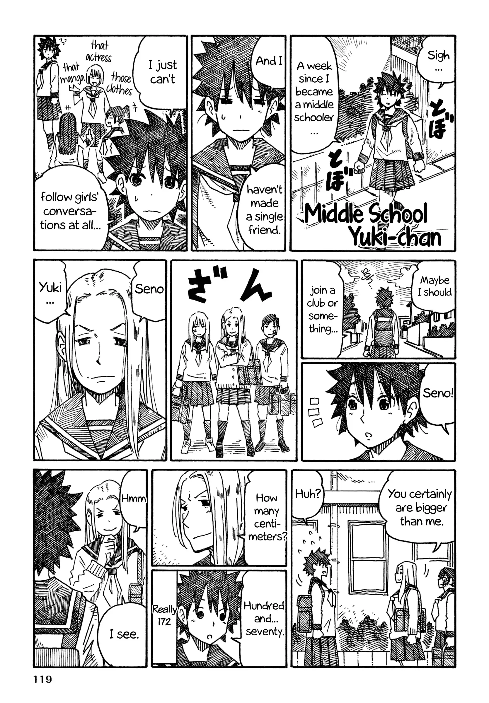 Hatarakanai Futari (The Jobless Siblings) Vol.10 Chapter 616.2: Middle School Yuki-Chan