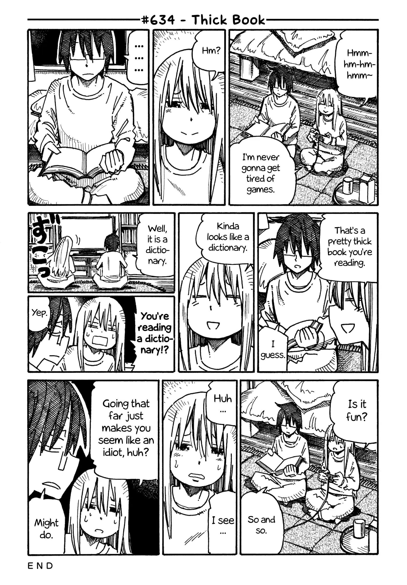 Hatarakanai Futari (The Jobless Siblings) Vol.11 Chapter 634: Thick Book