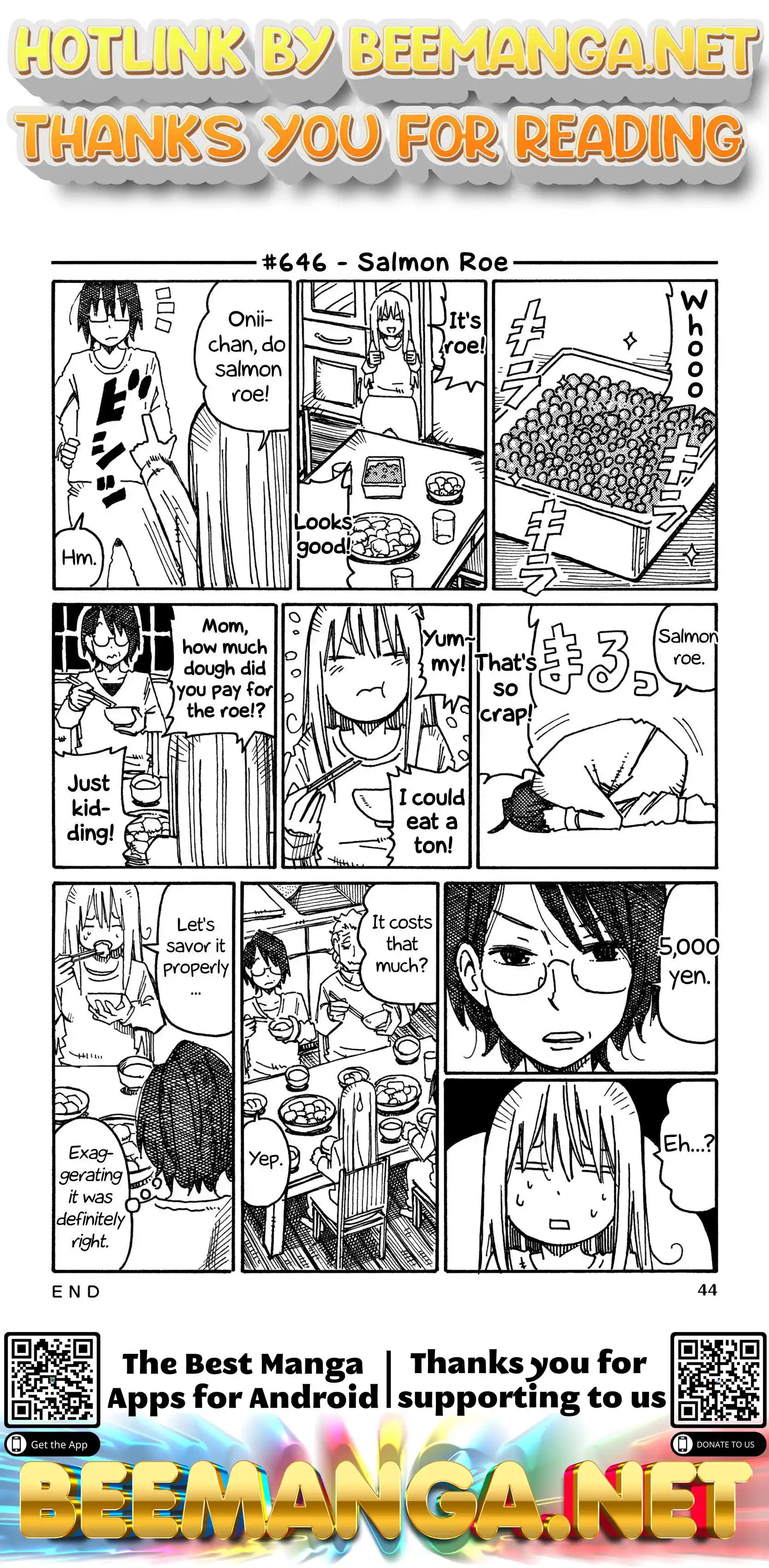 Hatarakanai Futari (The Jobless Siblings) Vol.11 Chapter 646: Salmon Roe