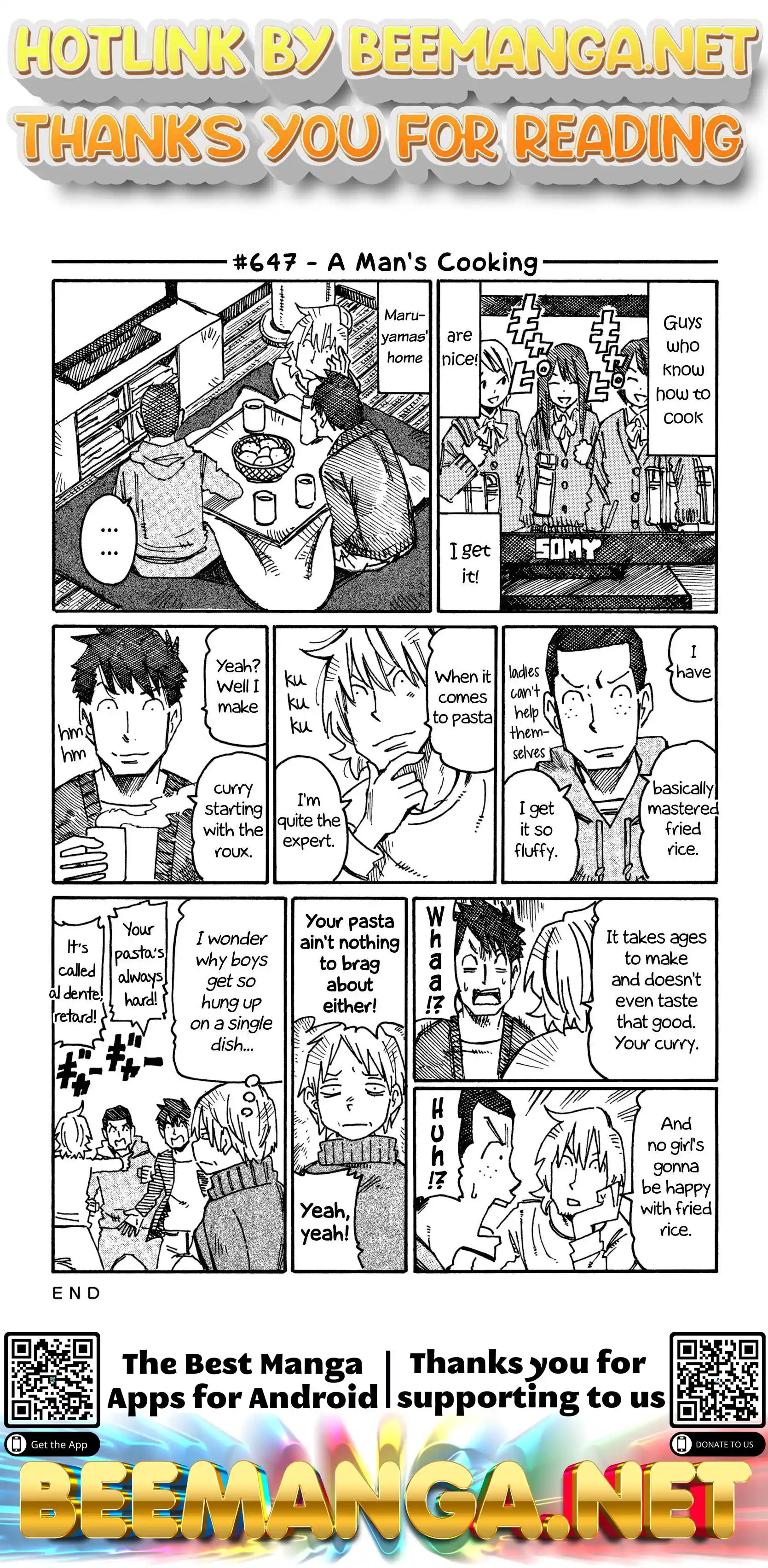 Hatarakanai Futari (The Jobless Siblings) Vol.11 Chapter 647: A Man's Cooking