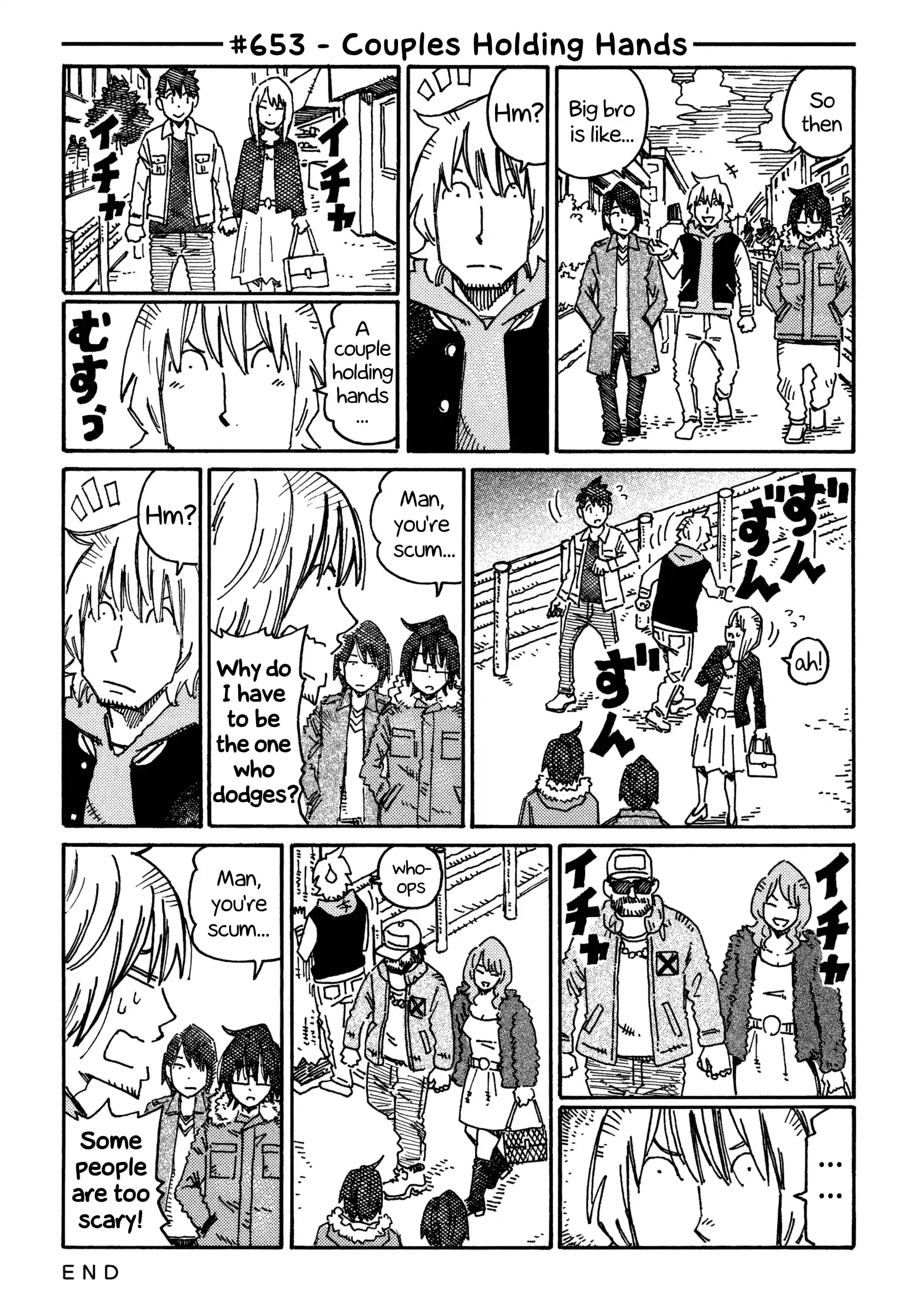 Hatarakanai Futari (The Jobless Siblings) Vol.11 Chapter 653: Couples Holding Hands