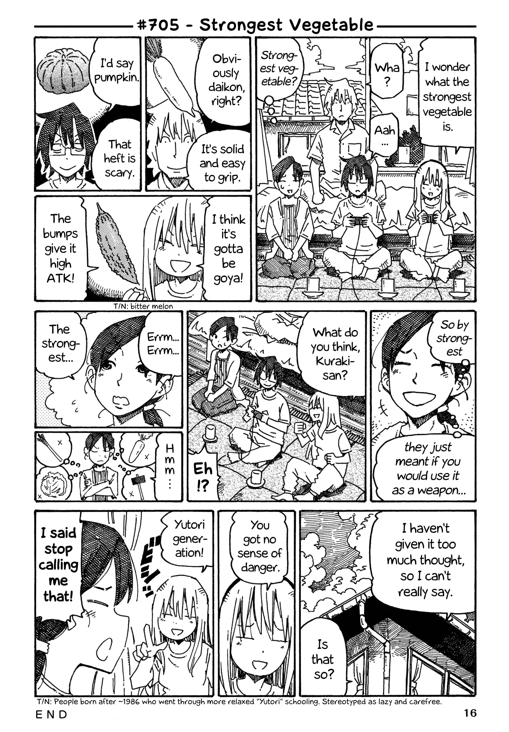 Hatarakanai Futari (The Jobless Siblings) Vol.12 Chapter 705: Strongest Vegetable