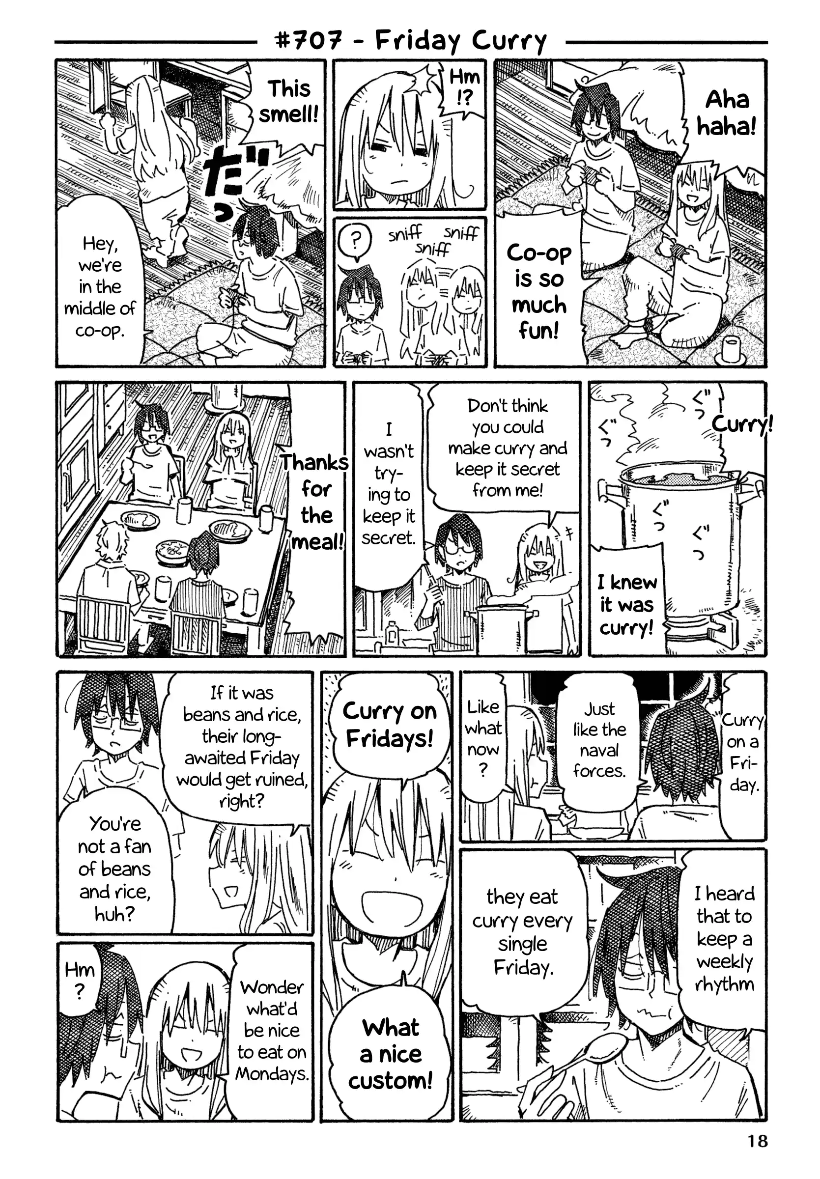 Hatarakanai Futari (The Jobless Siblings) Vol.12 Chapter 707: Friday Curry