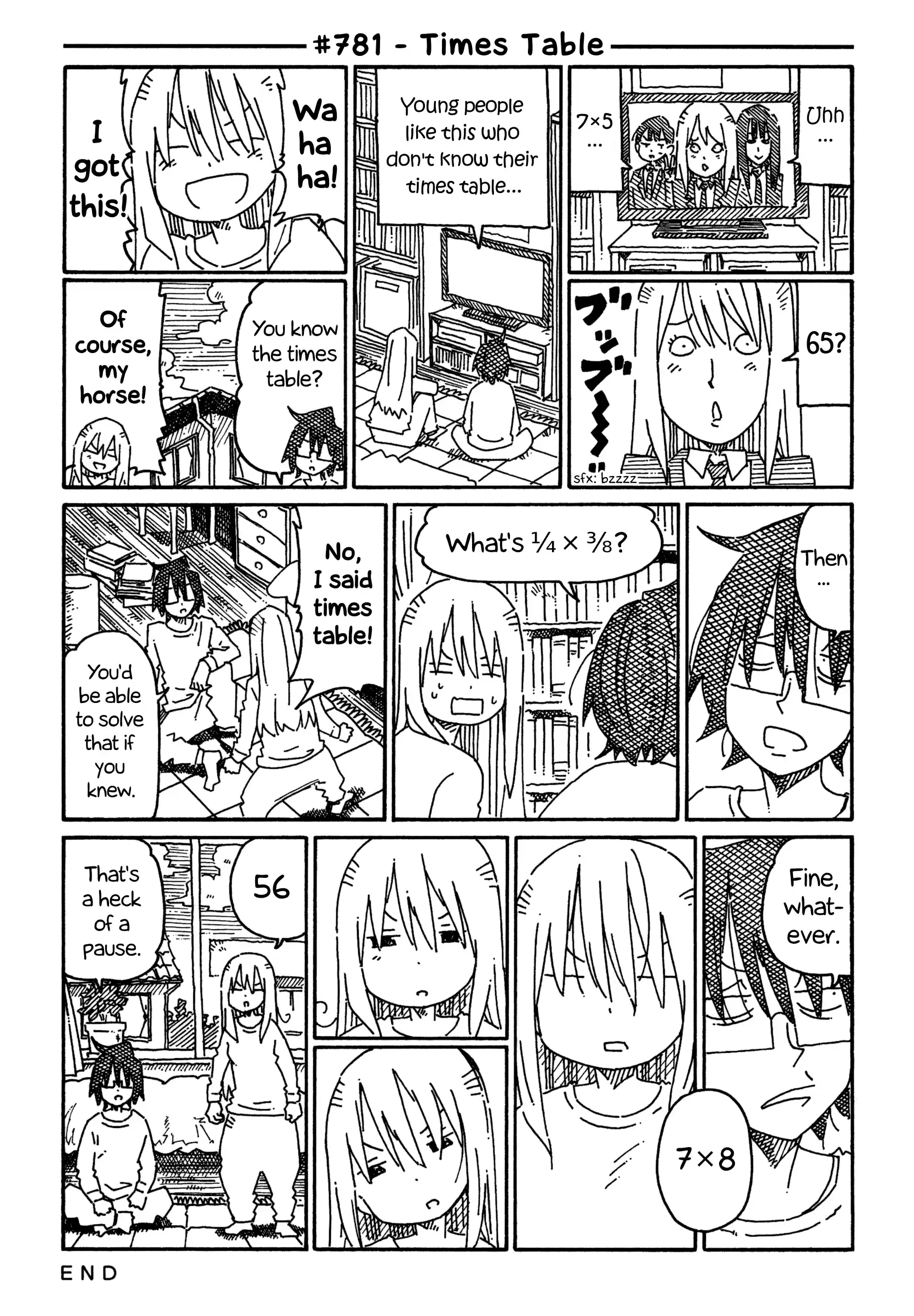 Hatarakanai Futari (The Jobless Siblings) Vol.13 Chapter 781: Times Table