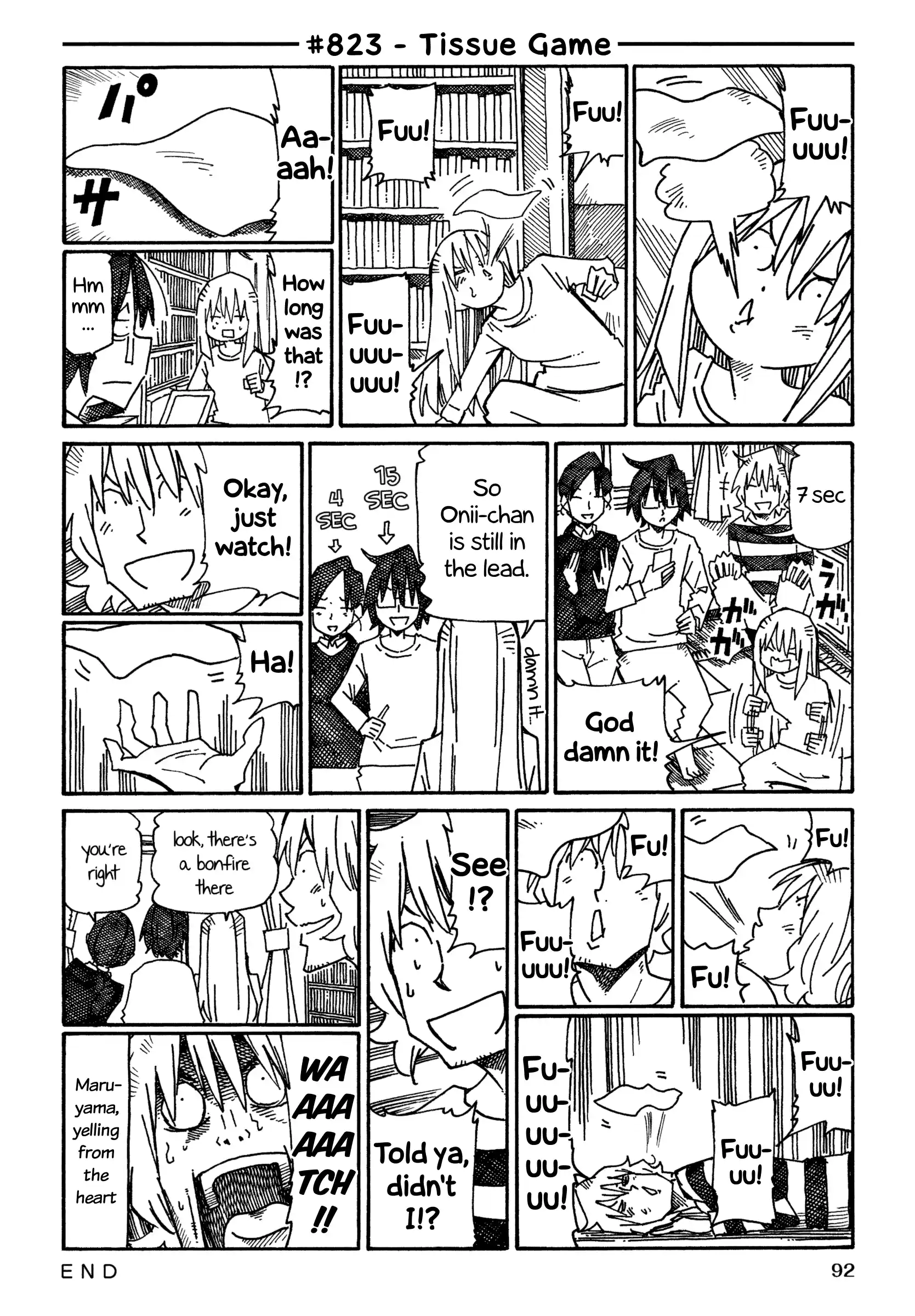 Hatarakanai Futari (The Jobless Siblings) Vol.13 Chapter 823: Tissue Game