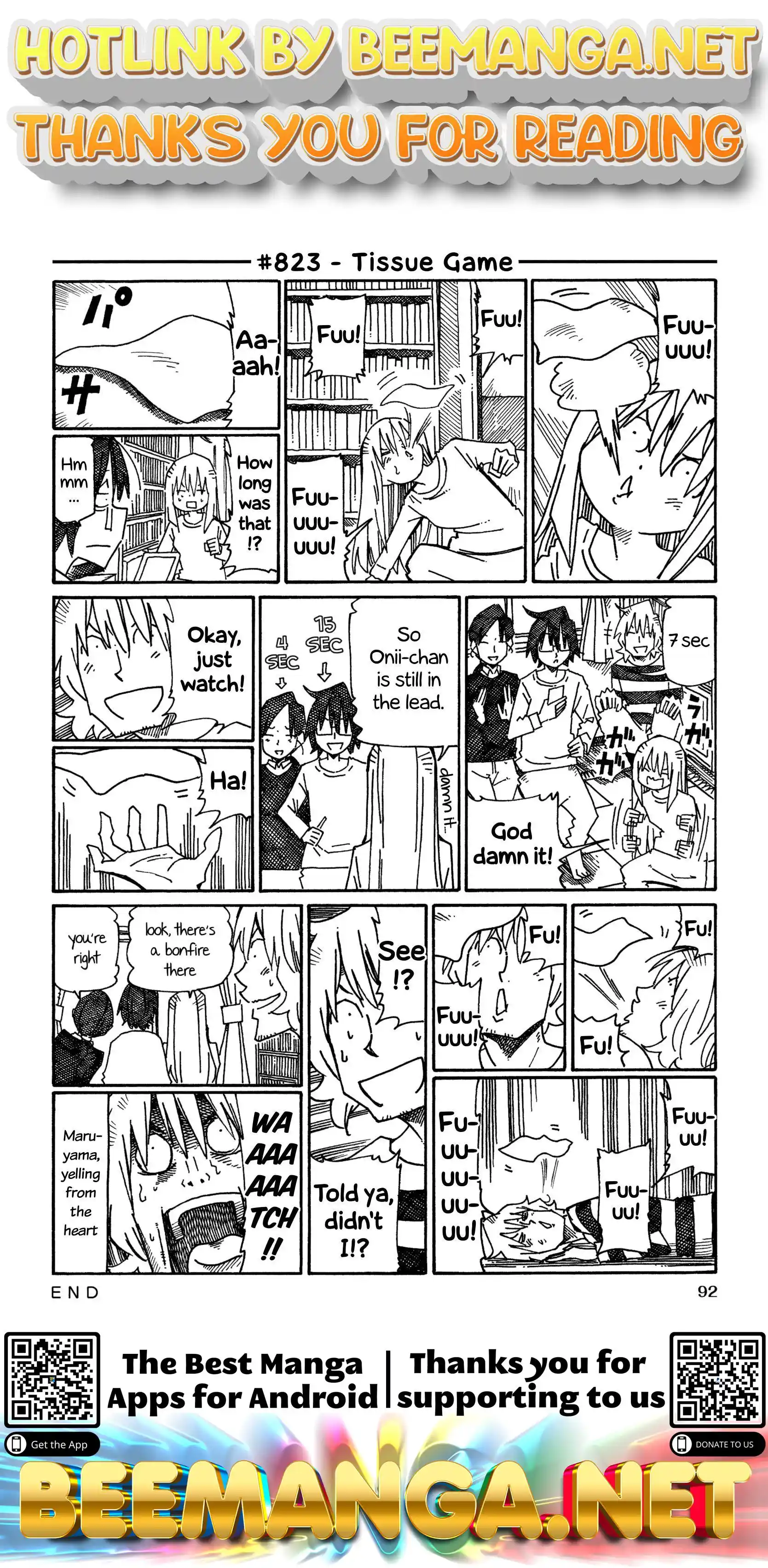 Hatarakanai Futari (The Jobless Siblings) Vol.13 Chapter 823: Tissue Game