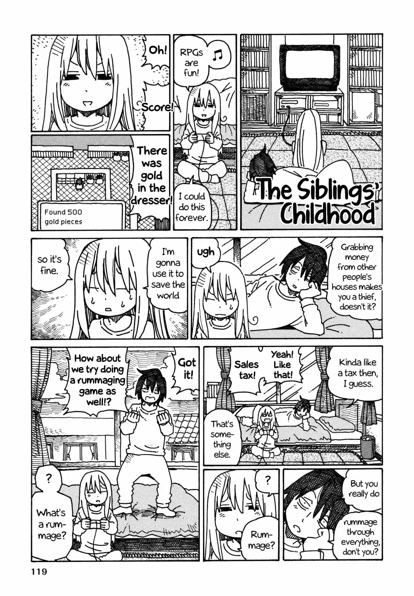 Hatarakanai Futari (The Jobless Siblings) Vol.7 Chapter 378.2: The Siblings' Childhood