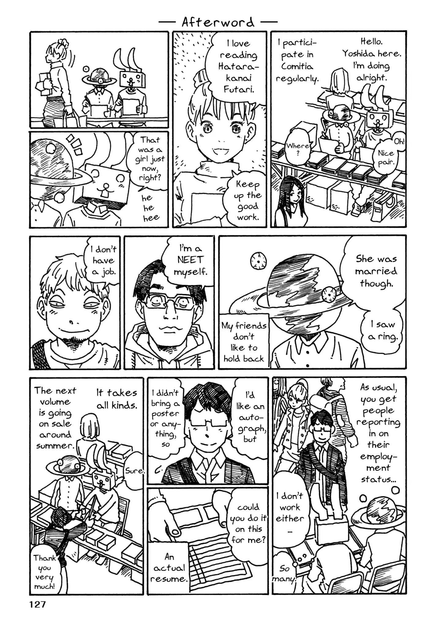 Hatarakanai Futari (The Jobless Siblings) Vol.7 Chapter 378.4: Afterword