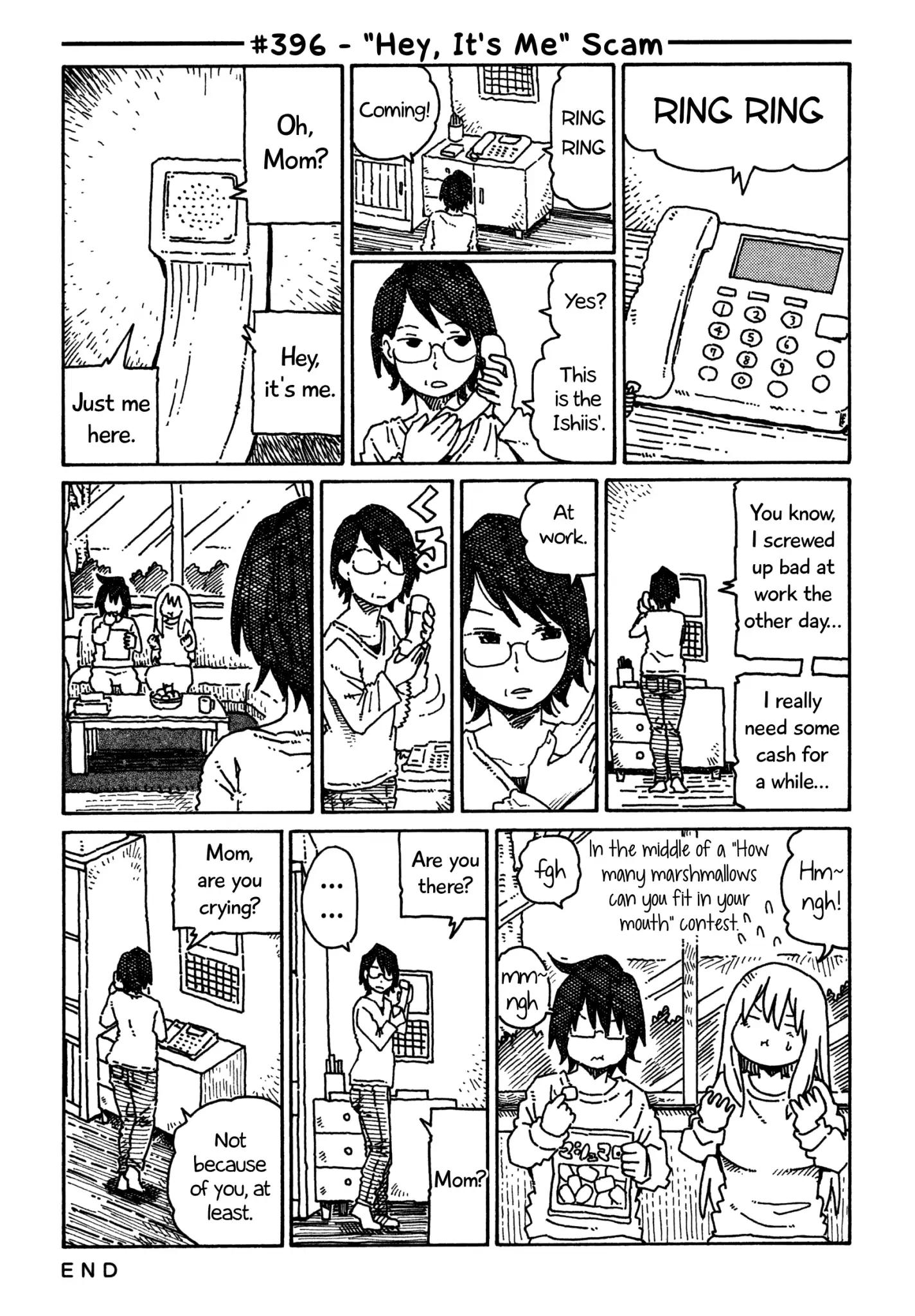 Hatarakanai Futari (The Jobless Siblings) Vol.8 Chapter 396: "Hey, It's Me" Scam