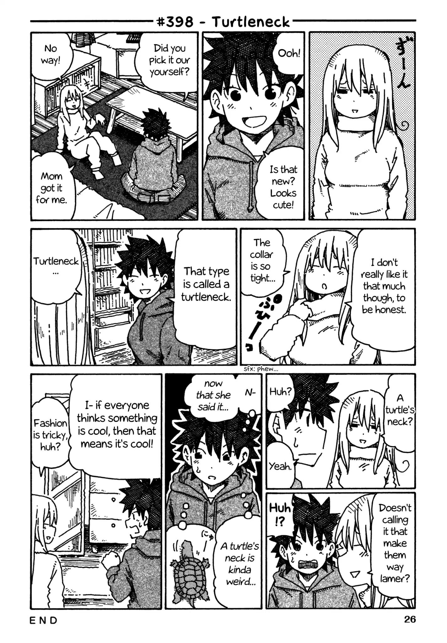 Hatarakanai Futari (The Jobless Siblings) Vol.8 Chapter 398: Turtleneck