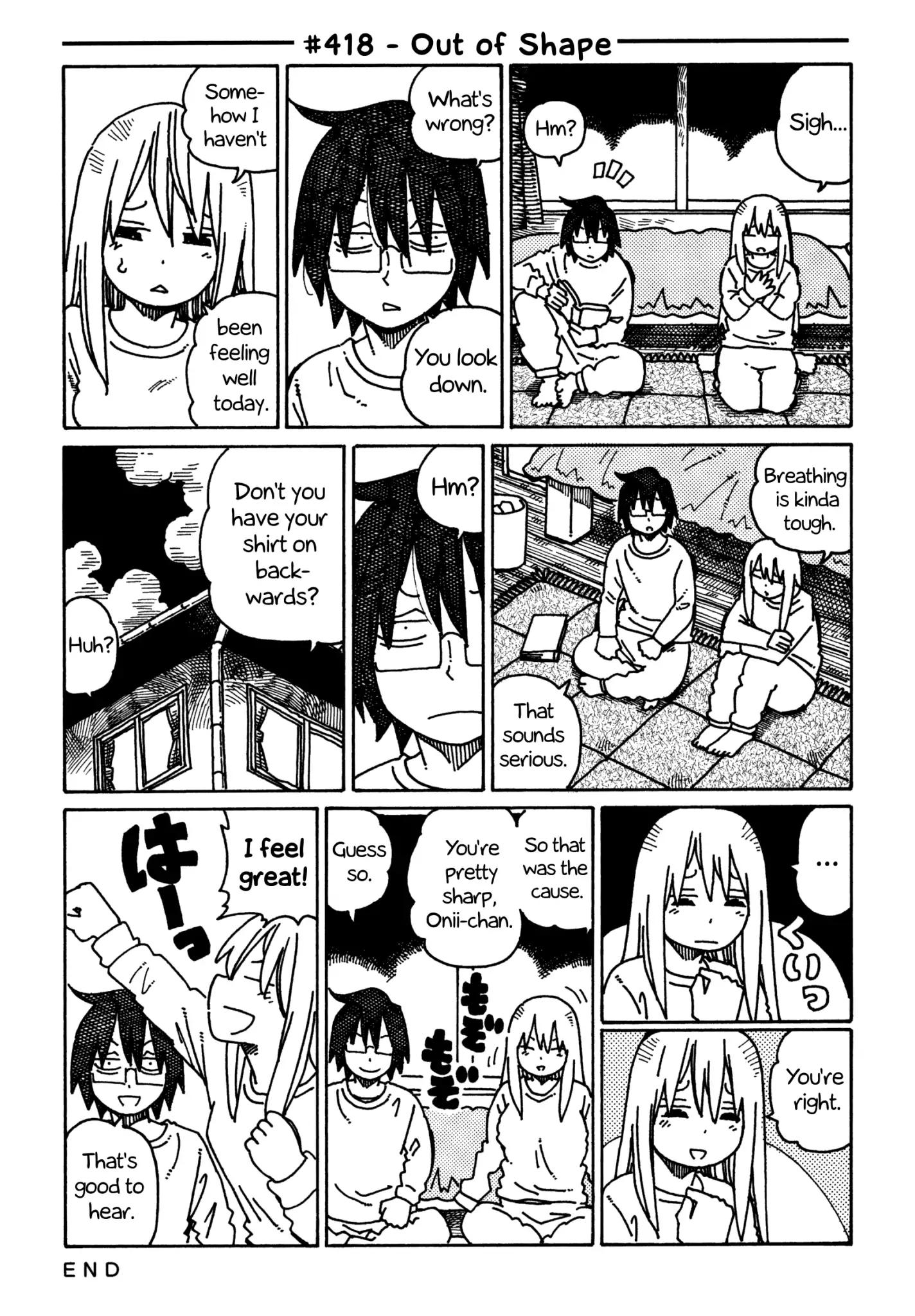 Hatarakanai Futari (The Jobless Siblings) Vol.8 Chapter 418: Out Of Shape
