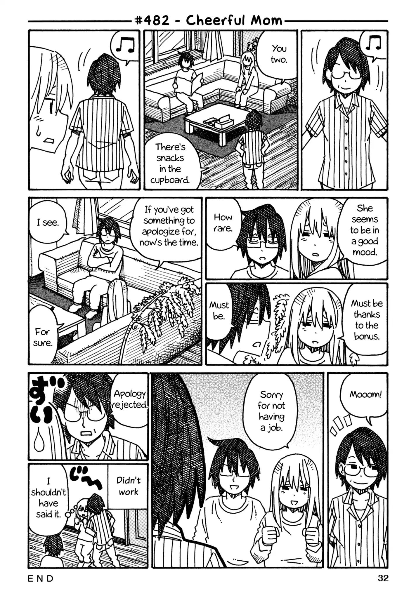 Hatarakanai Futari (The Jobless Siblings) Vol.9 Chapter 482: Cheerful Mom