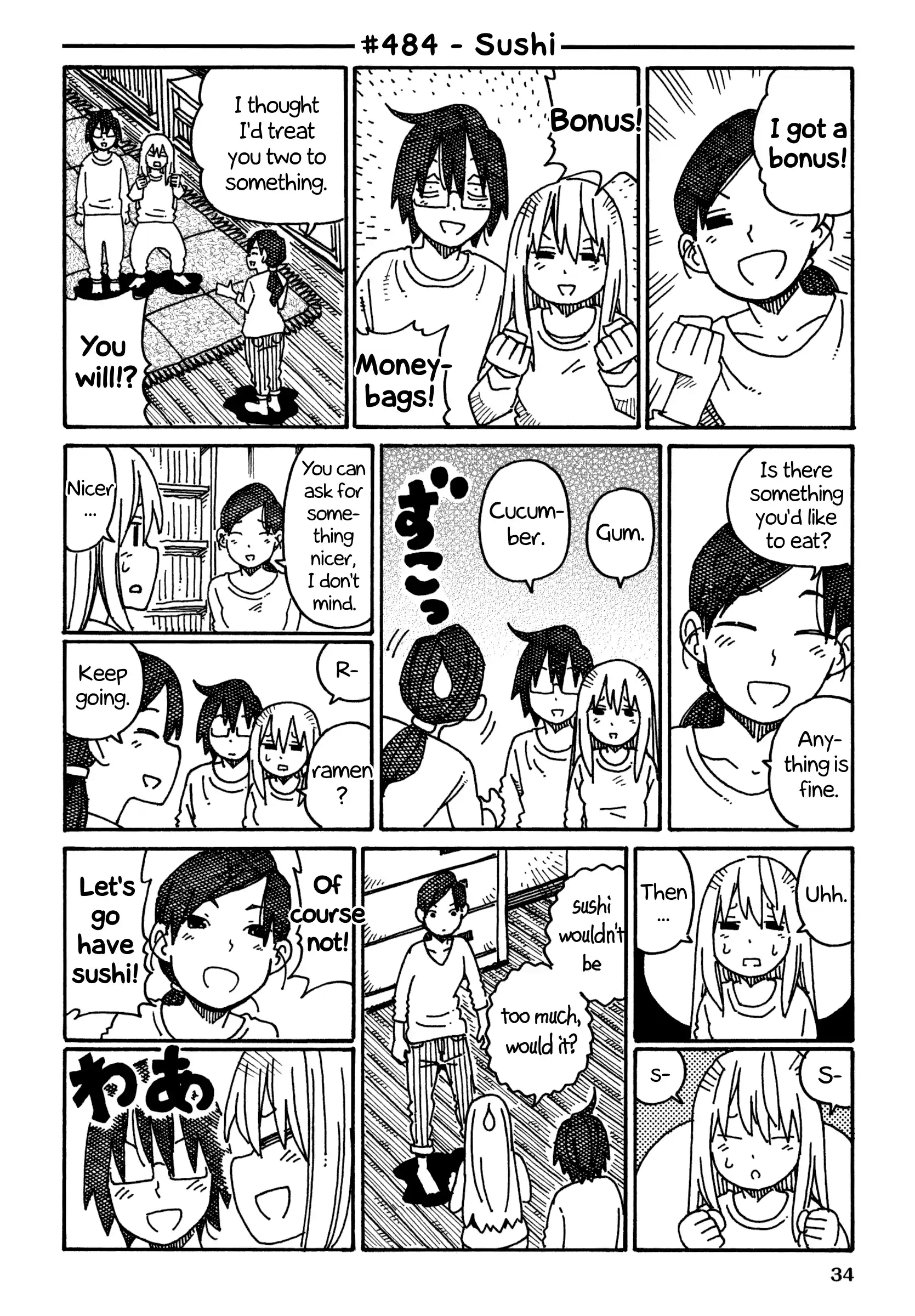 Hatarakanai Futari (The Jobless Siblings) Vol.9 Chapter 484: Sushi