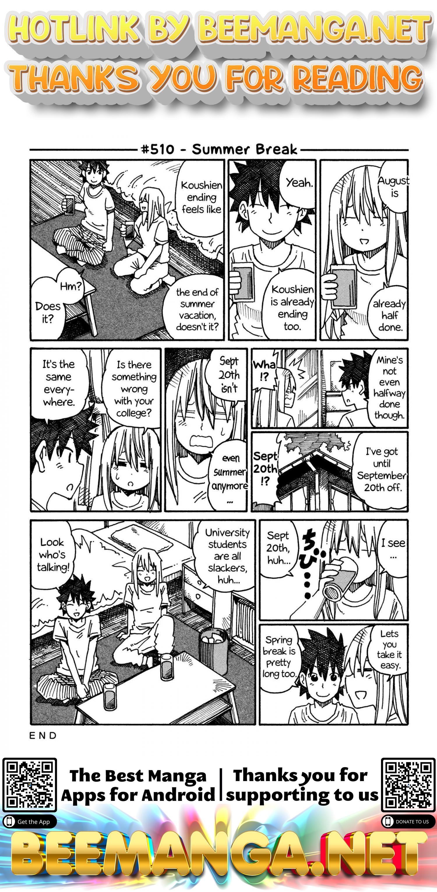 Hatarakanai Futari (The Jobless Siblings) Vol.9 Chapter 510: Summer Break