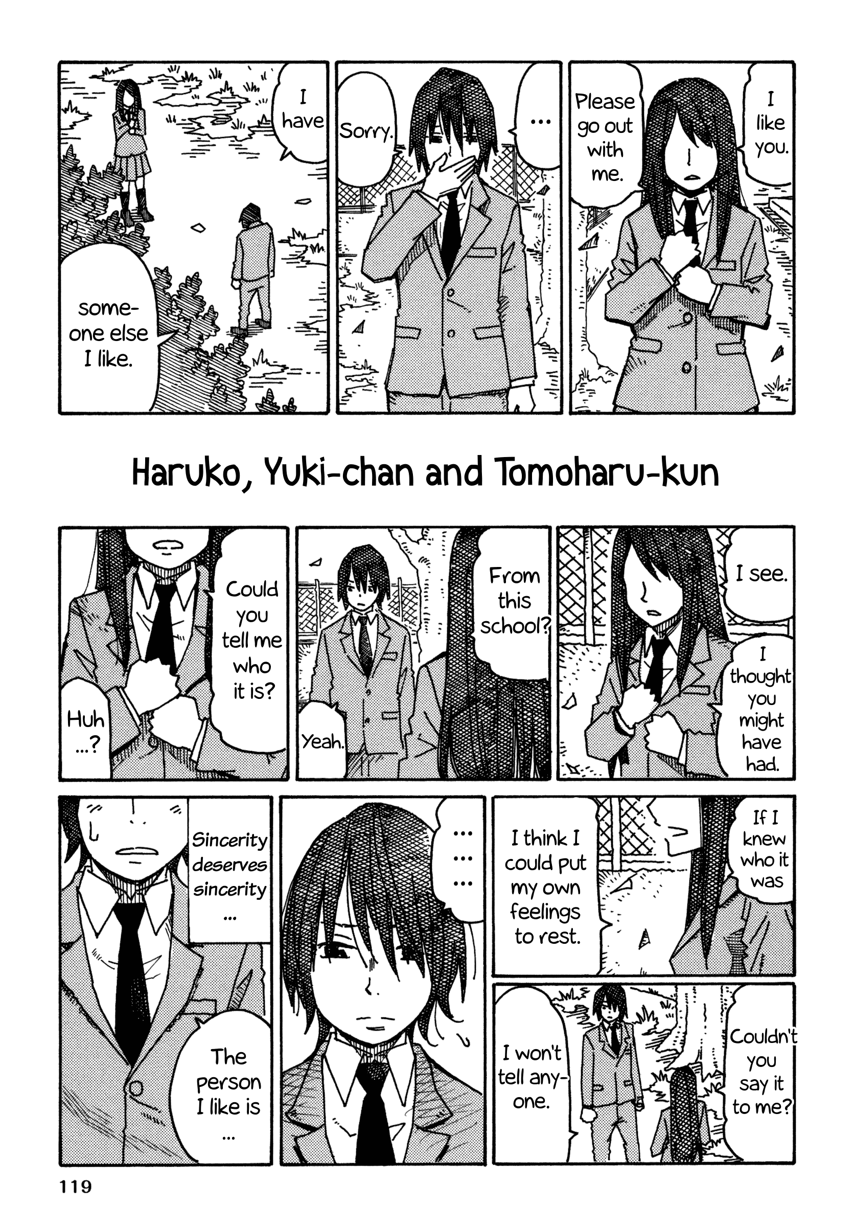 Hatarakanai Futari (The Jobless Siblings) Vol.9 Chapter 542.2: Haruko, Yuki-chan and Tomoharu-kun
