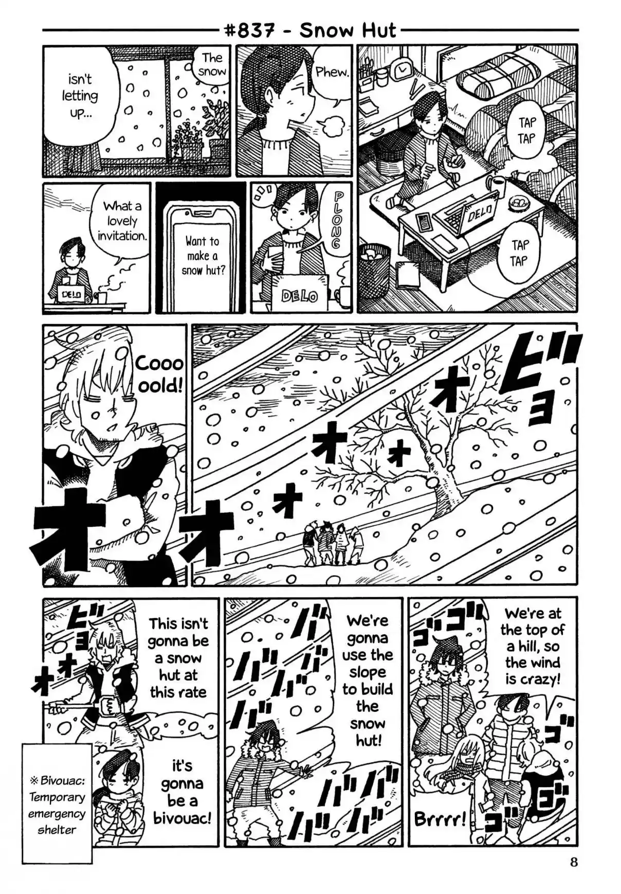 Hatarakanai Futari Vol. 14 Ch. 837 Snow Hut