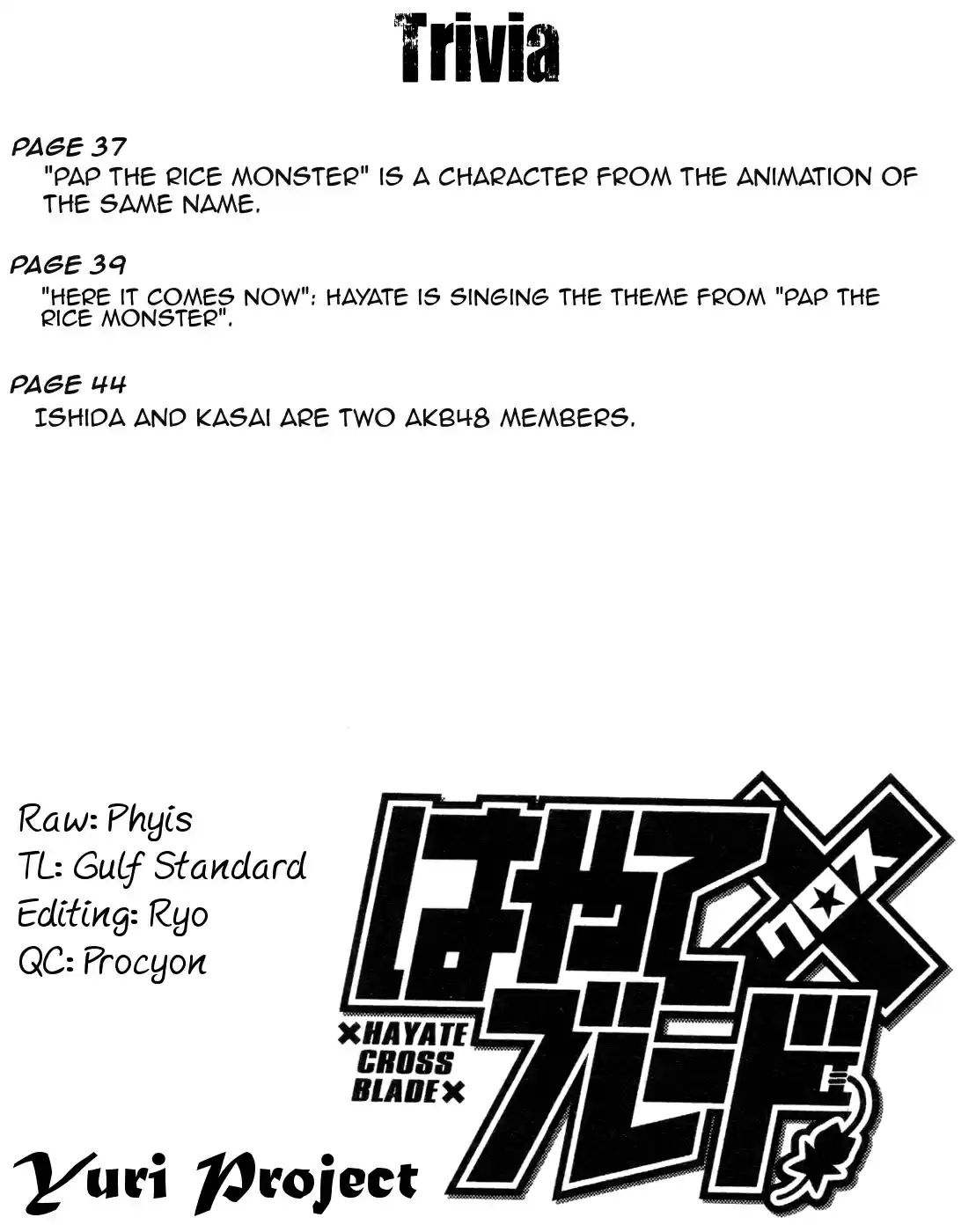 Hayate x Blade Vol. 17 Ch. 97 Idiots on the Move