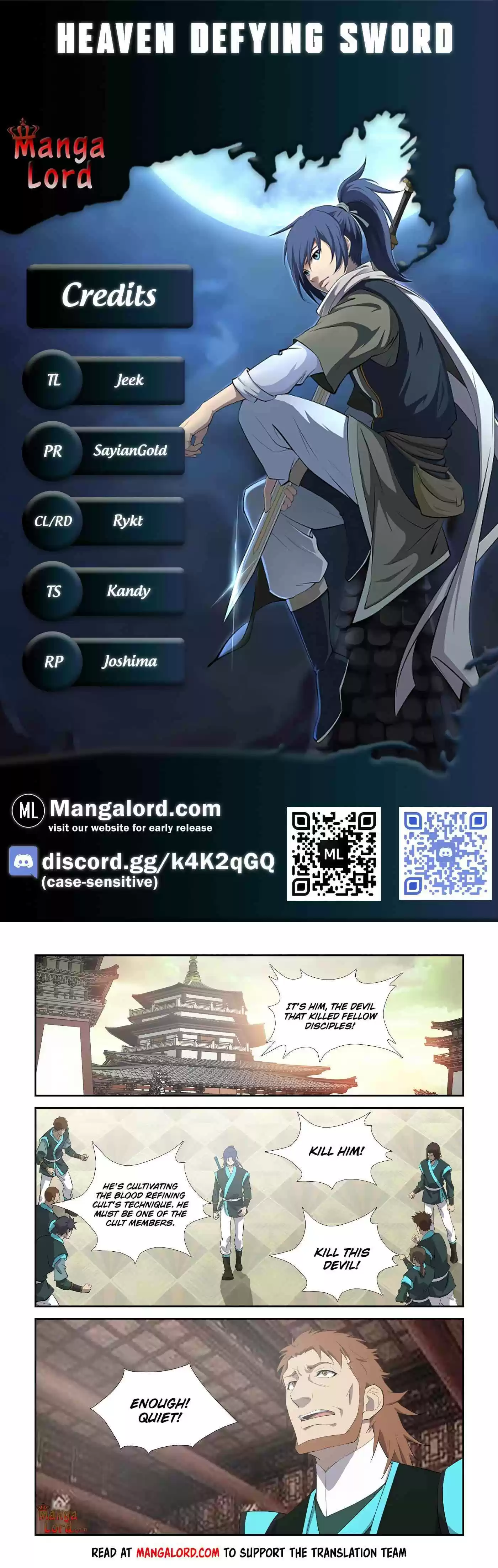 Heaven Defying Sword Chapter 307