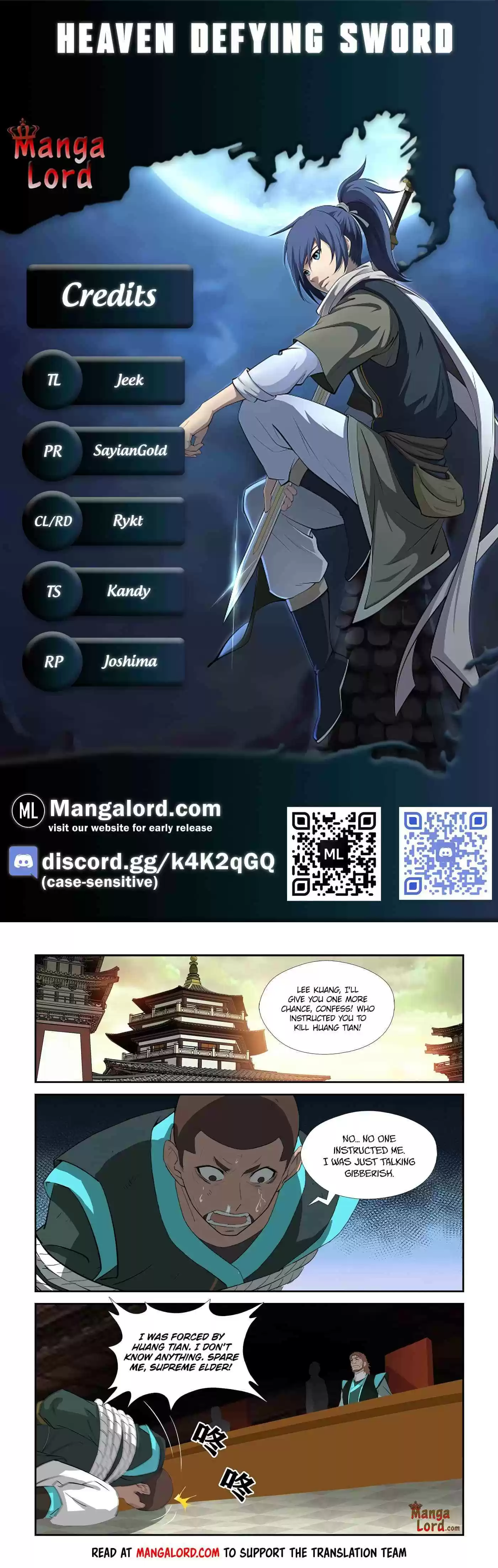 Heaven Defying Sword Chapter 308