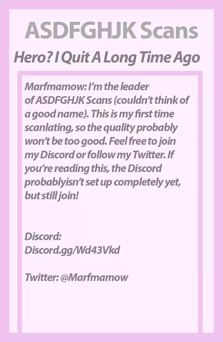 Hero? I Quit A Long Time Ago Ch. 157