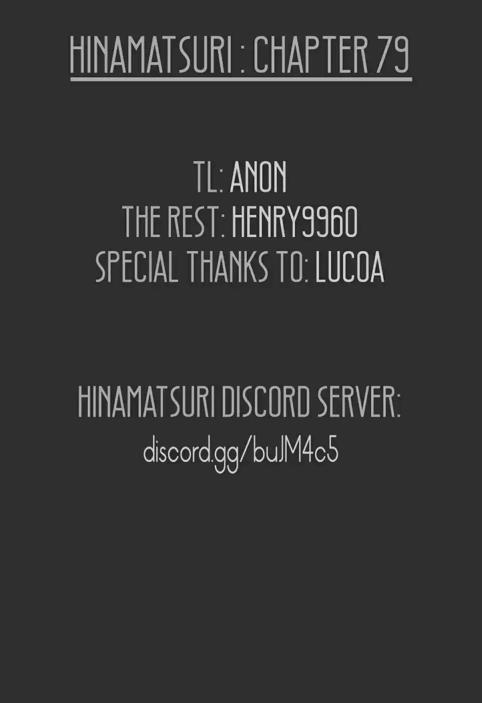 Hinamatsuri Ch. 79 The Girl Who Encountered a UFO