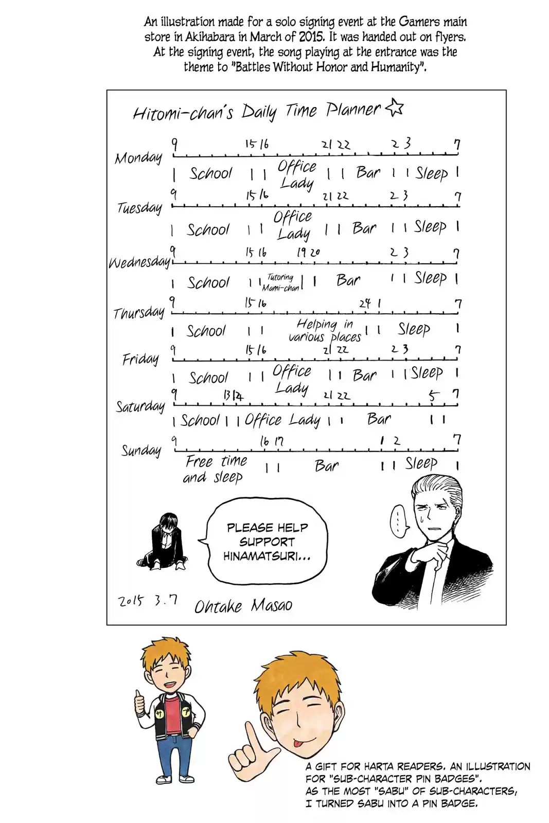 Hinamatsuri Vol. 19 Ch. 100.5 Volume 19's EXTRA & Final words