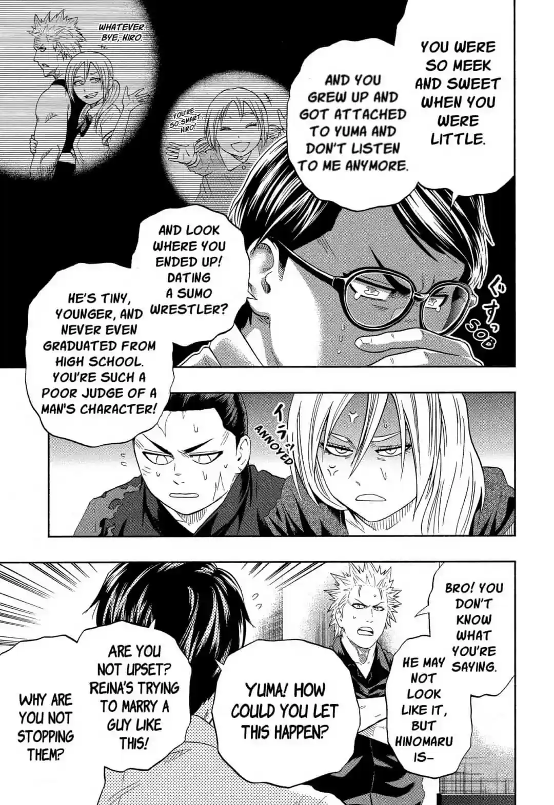 Hinomaru Zumou Chapter 240: Onimaru Kunitsuna and Girl Friend's Father