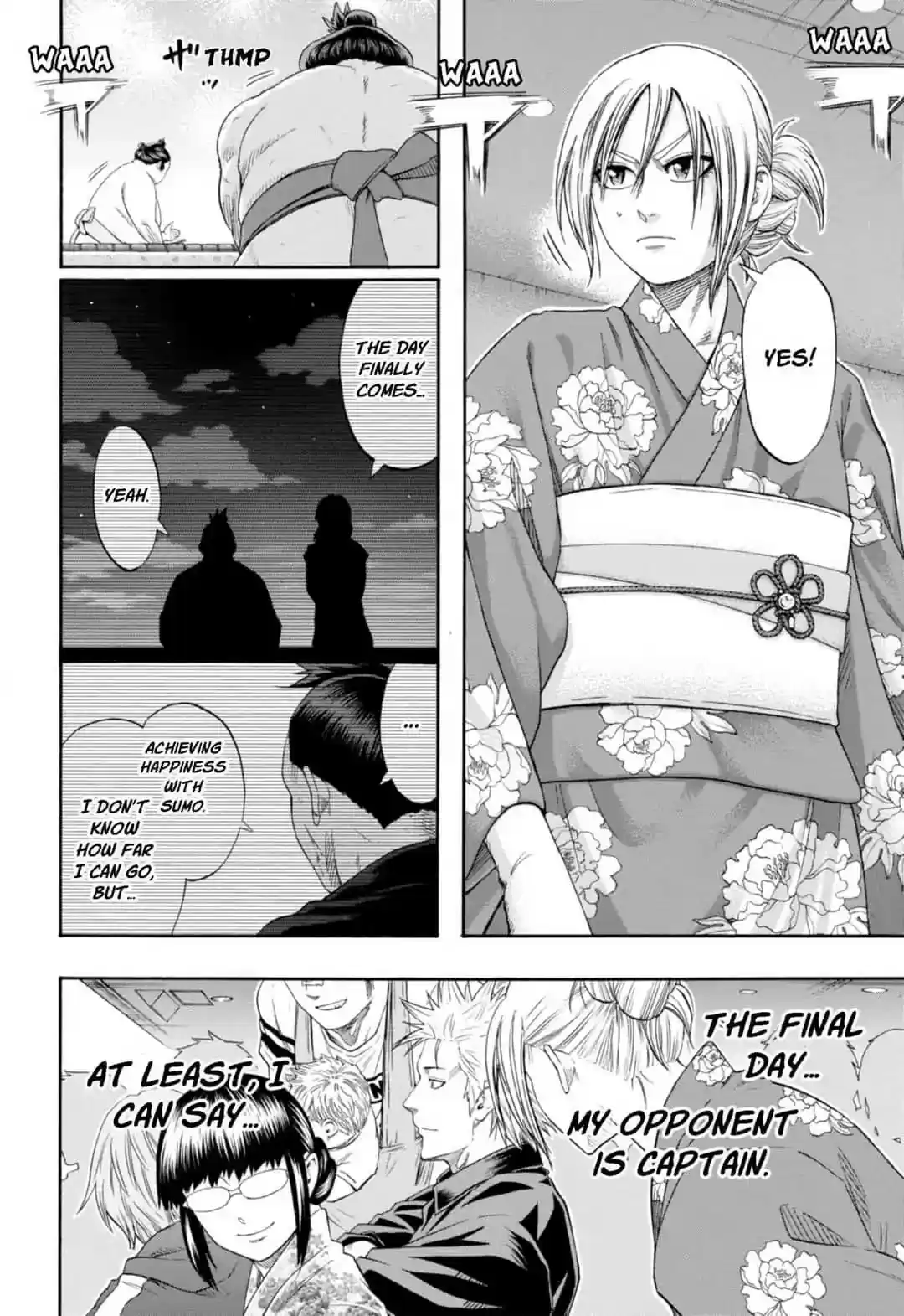 Hinomaru Zumou Chapter 240: Onimaru Kunitsuna and Girl Friend's Father