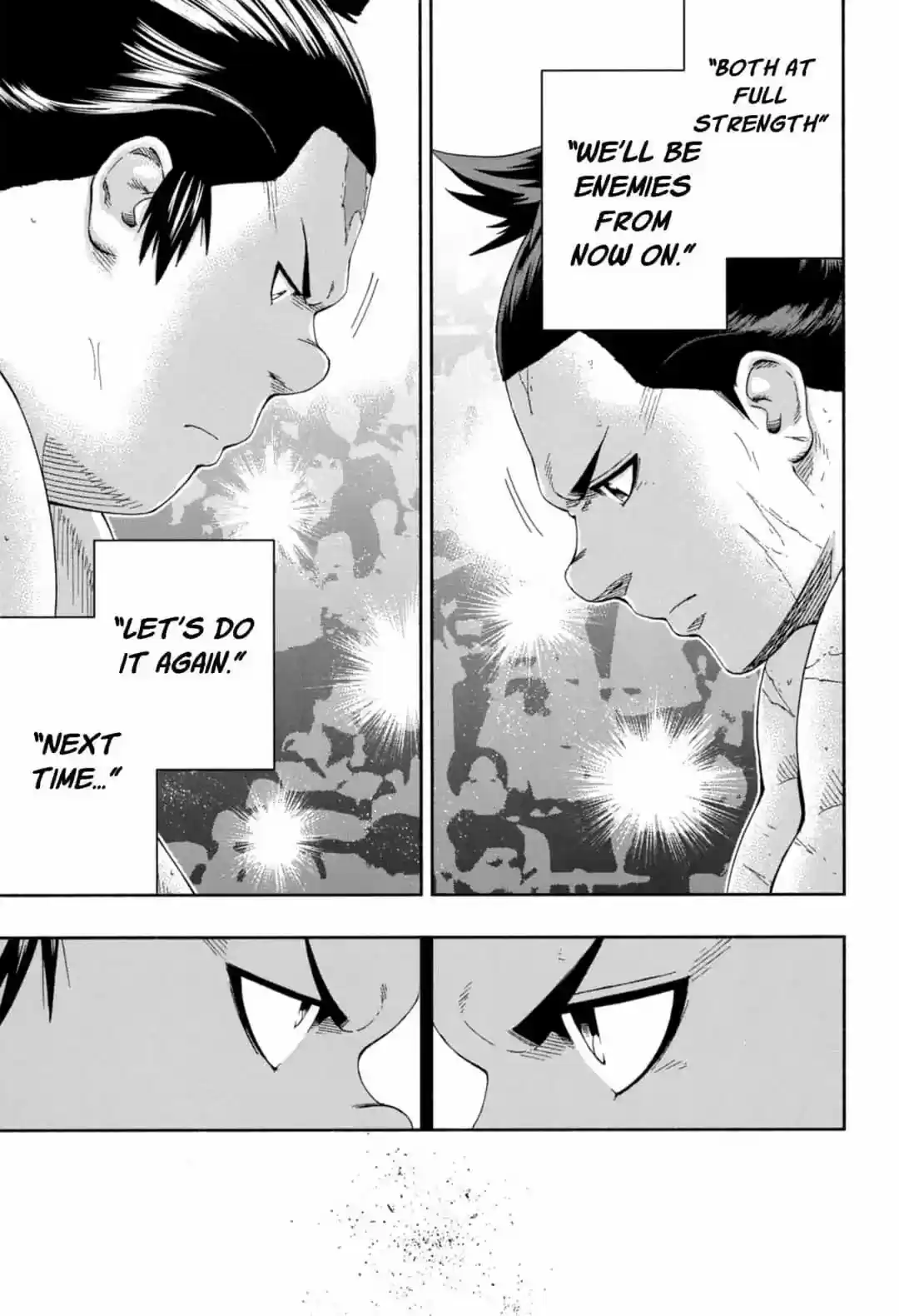 Hinomaru Zumou Chapter 241: Onimaru Konitsuna and Taroutachi Shinya