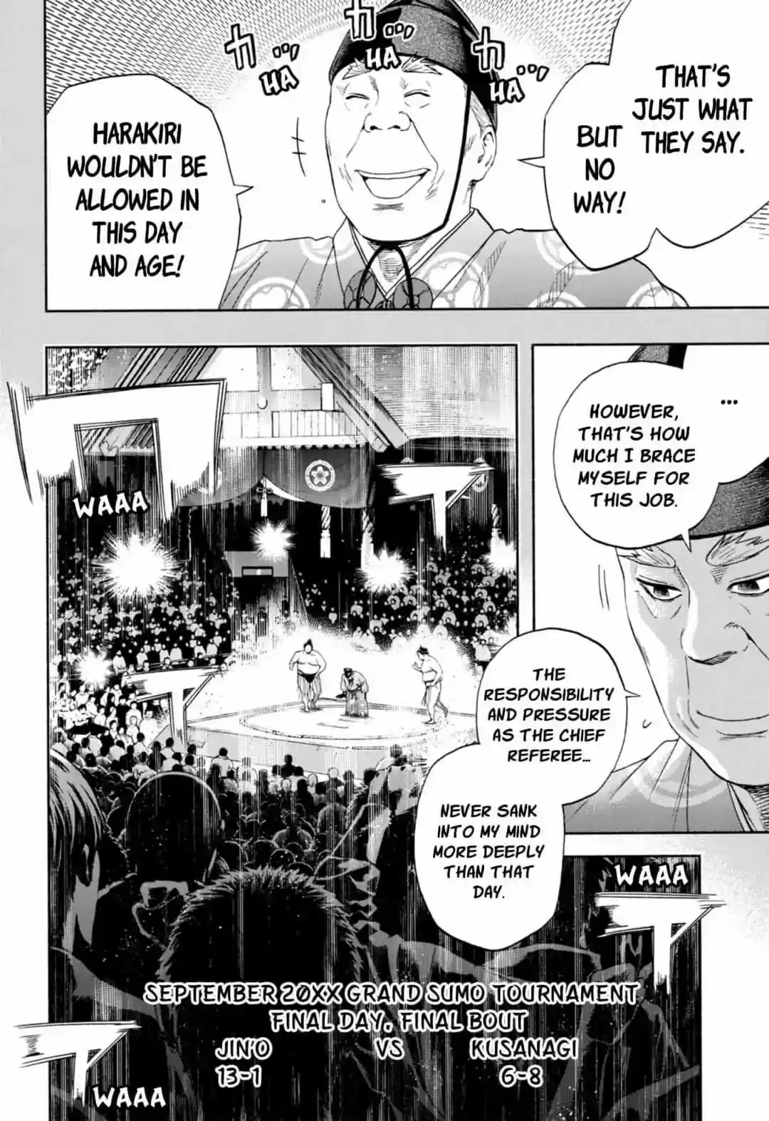 Hinomaru Zumou Chapter 243: Human Beings in the Sumo Ring