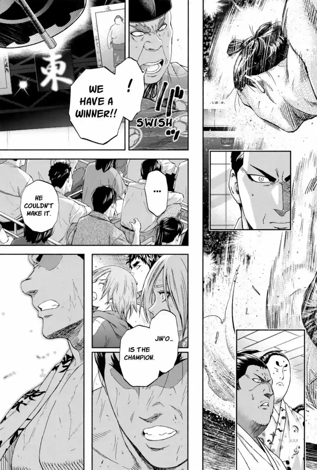 Hinomaru Zumou Chapter 244: Jin'o And The National Treasures