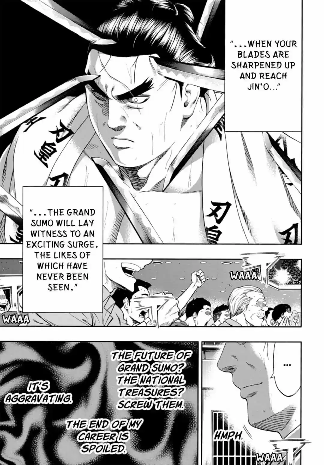 Hinomaru Zumou Chapter 244: Jin'o And The National Treasures
