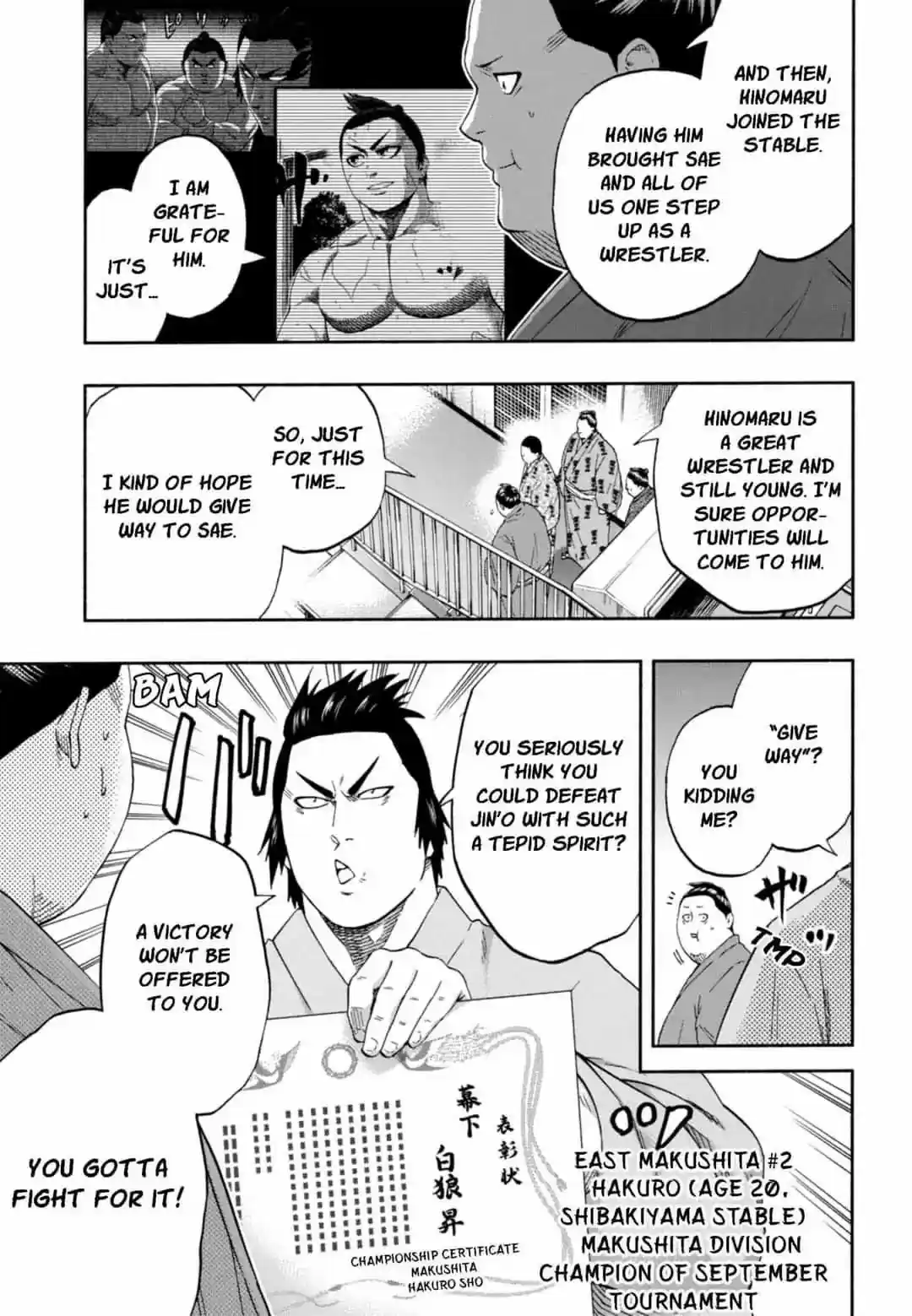 Hinomaru Zumou Chapter 245: Onimaru Kunitsuna And Norihiro Saenoyama