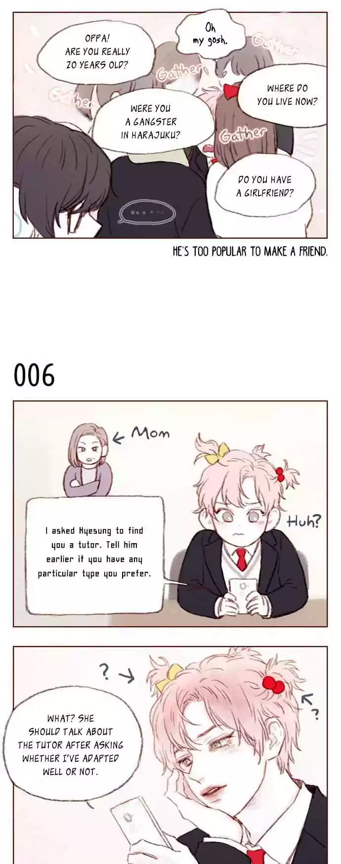 Hongshi Loves Me! Ch. 1 Is it you? The rookie around here?