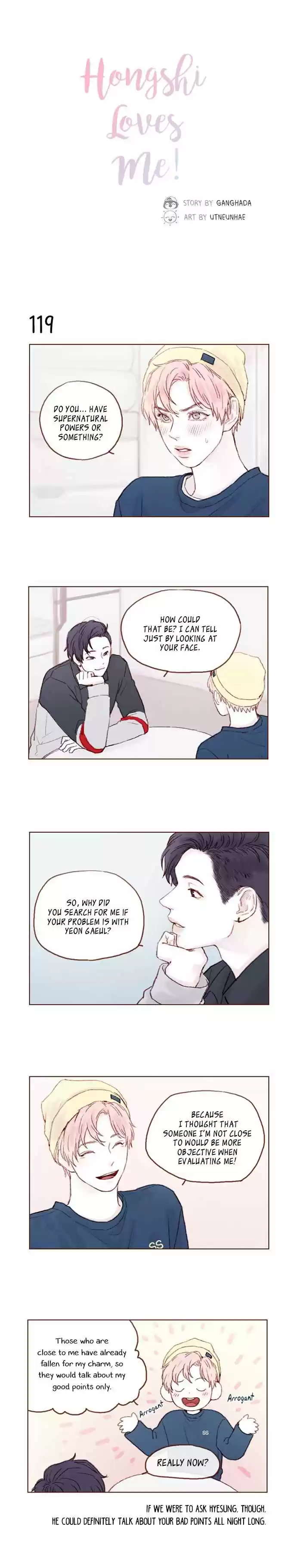 Hongshi Loves Me! Ch. 17 I hope you’re not pushing away only me