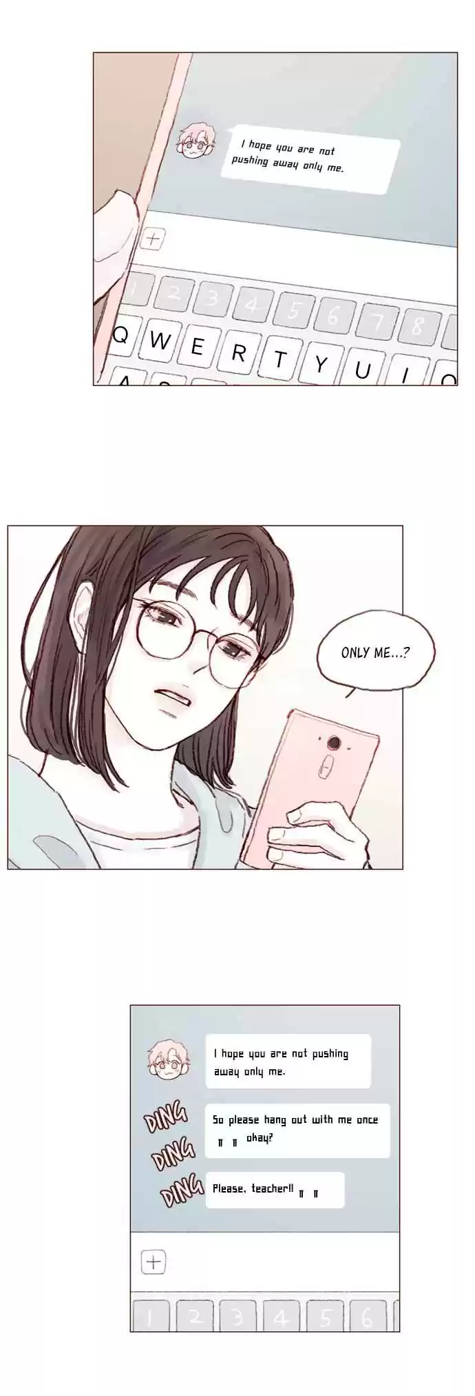 Hongshi Loves Me! Ch. 17 I hope you’re not pushing away only me