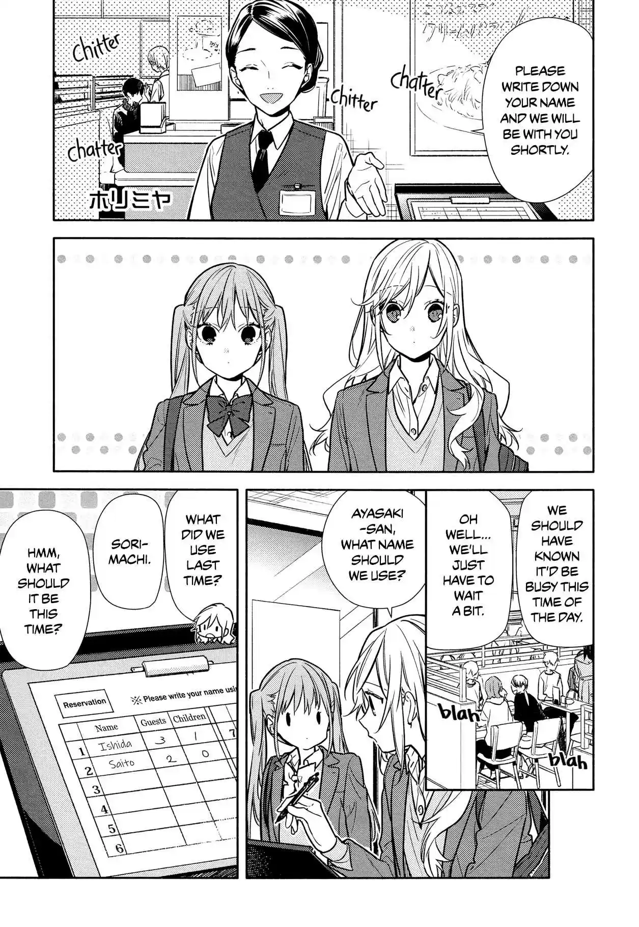 Horimiya Ch. 102 Family Restaurant