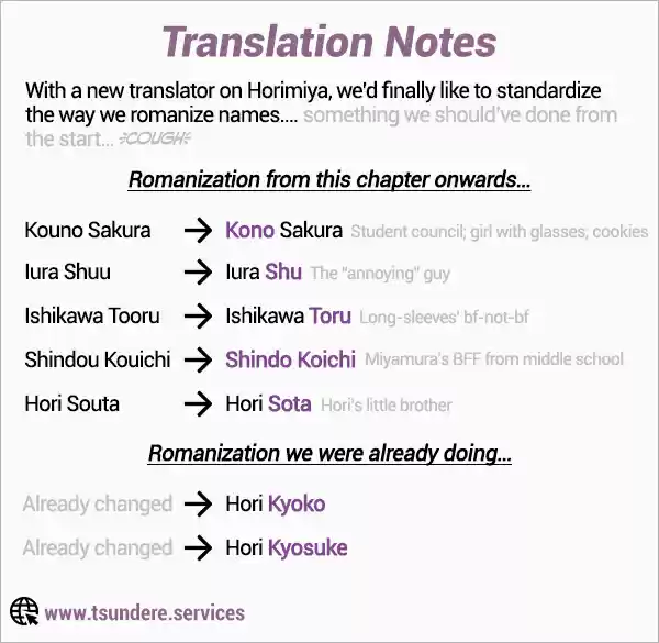 Horimiya Ch. 95 Sweetness, 60 Points