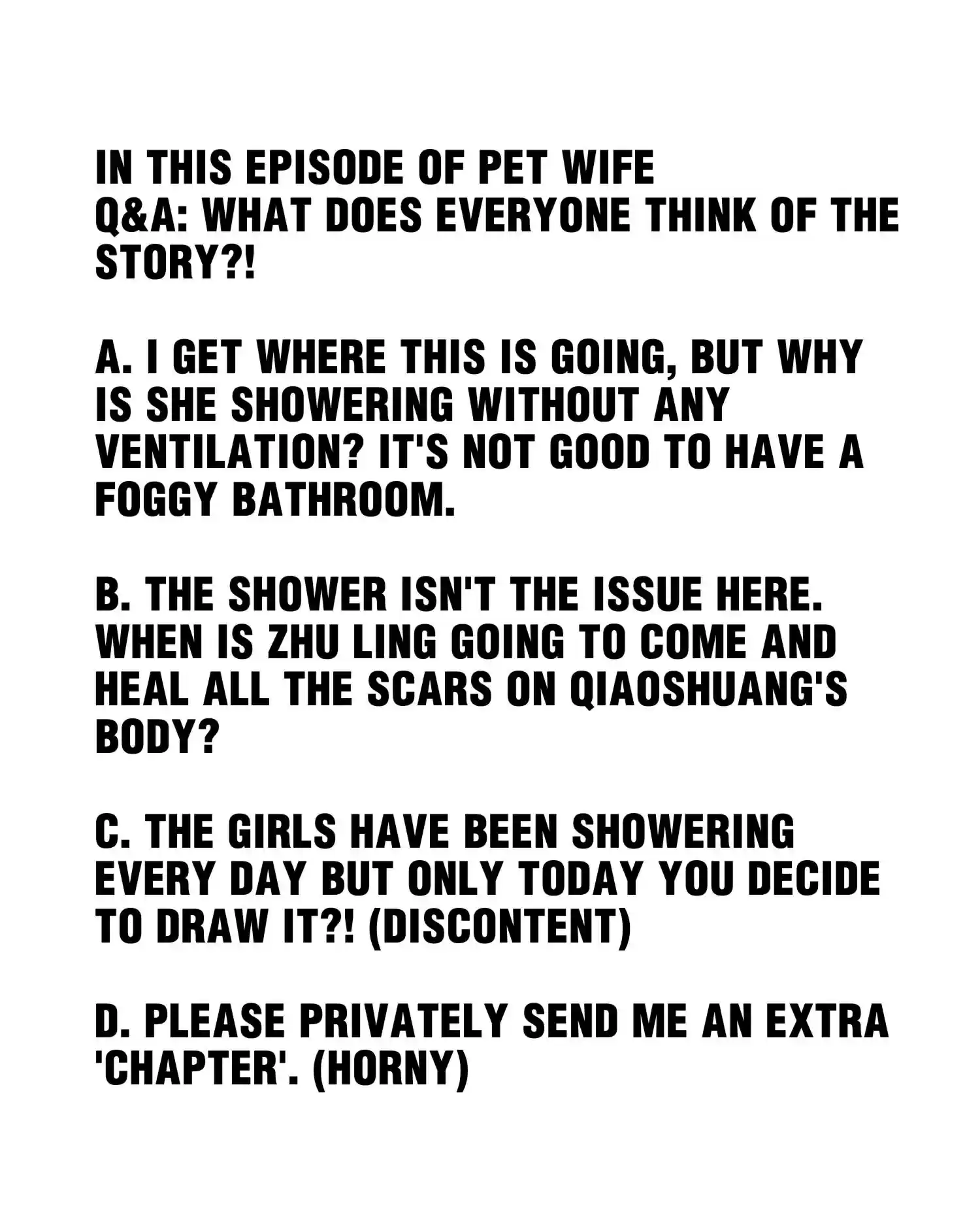 How To Properly Care For Your Pet Wife Chapter 73
