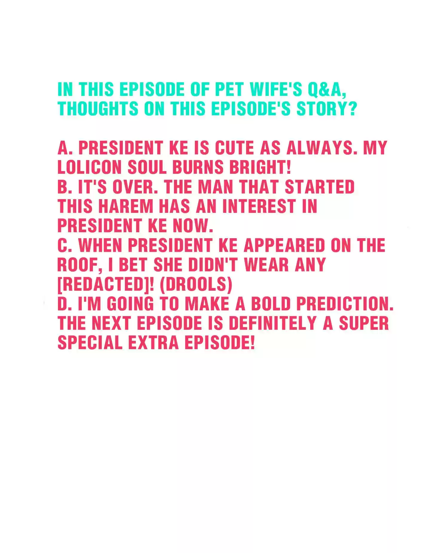 How To Properly Care For Your Pet Wife Chapter 75