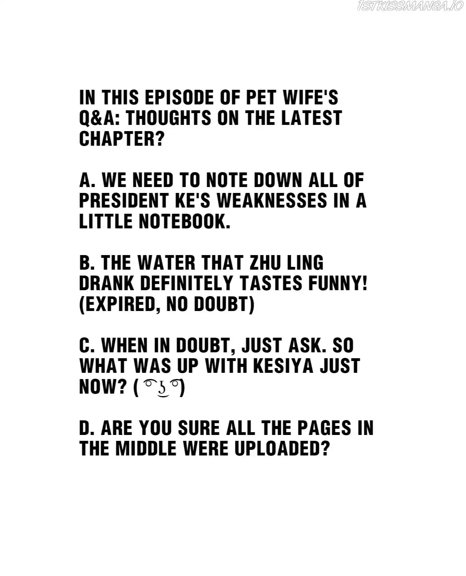 How To Properly Care For Your Pet Wife Chapter 85