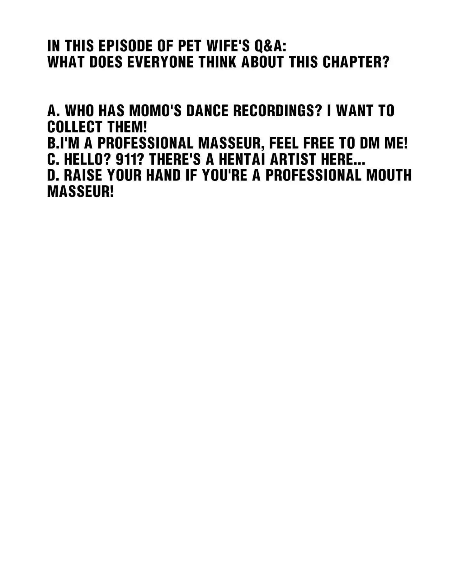 How To Properly Care For Your Pet Wife Chapter 88