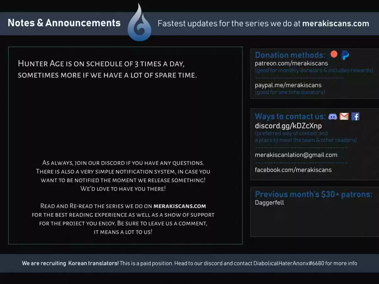 Hunter Age Ch. 67 A Price to pay