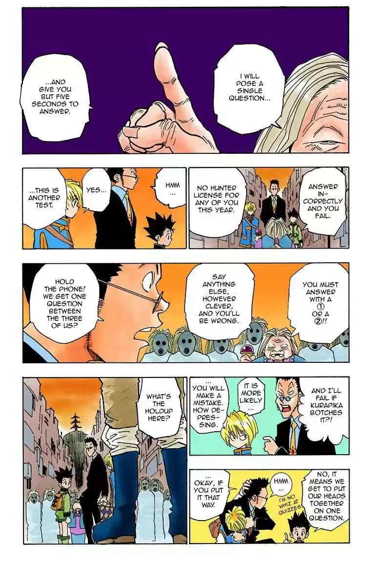 Hunter x Hunter Full Color Vol. 1 Ch. 3 The Ultimate Choice