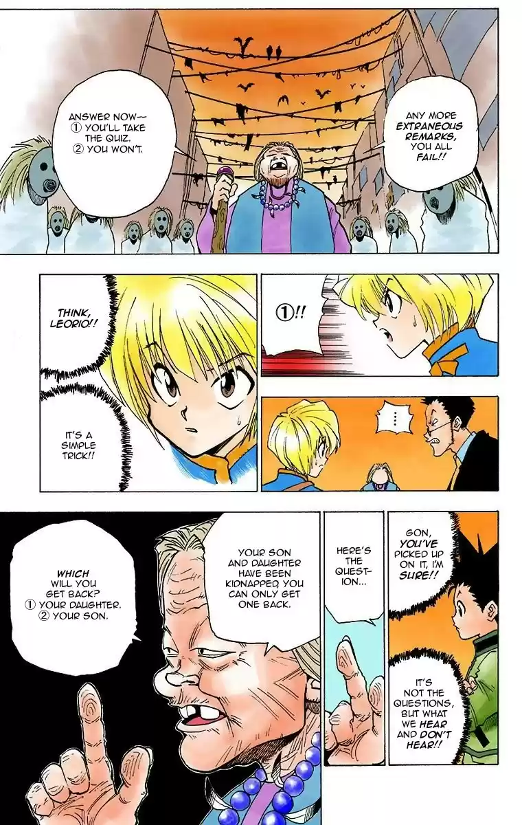 Hunter x Hunter Full Color Vol. 1 Ch. 3 The Ultimate Choice
