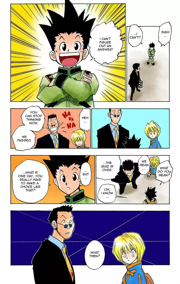 Hunter x Hunter Full Color Vol. 1 Ch. 3 The Ultimate Choice